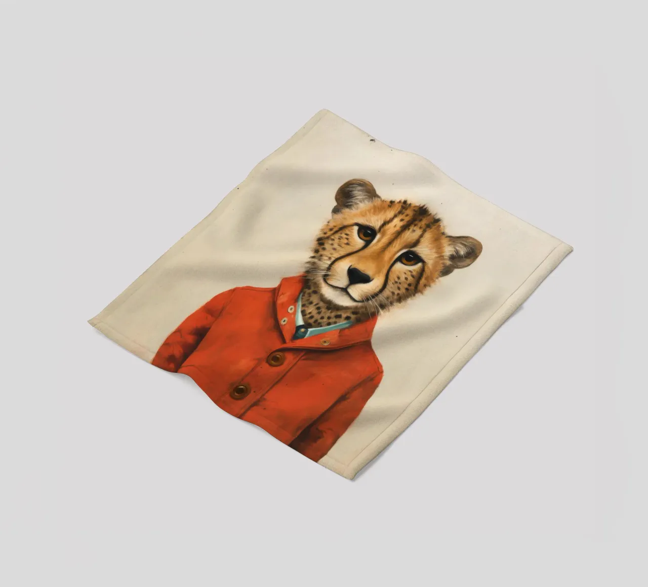 Ghepardo 1 Minimo coperta in pile da Minimal Animal Art