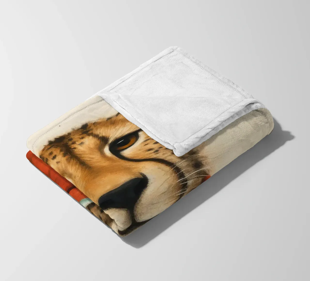 Ghepardo 1 Minimo coperta in pile da Minimal Animal Art