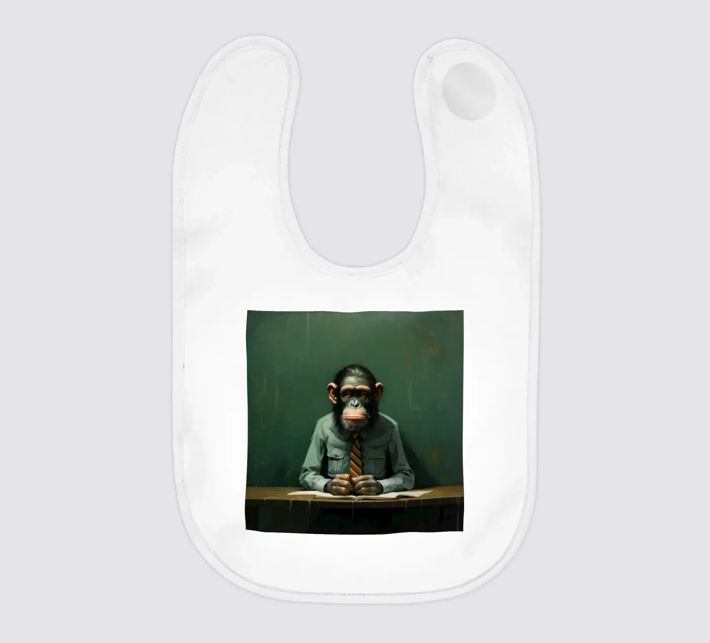 Scimpanzé minimale bavaglino da Minimal Animal Art