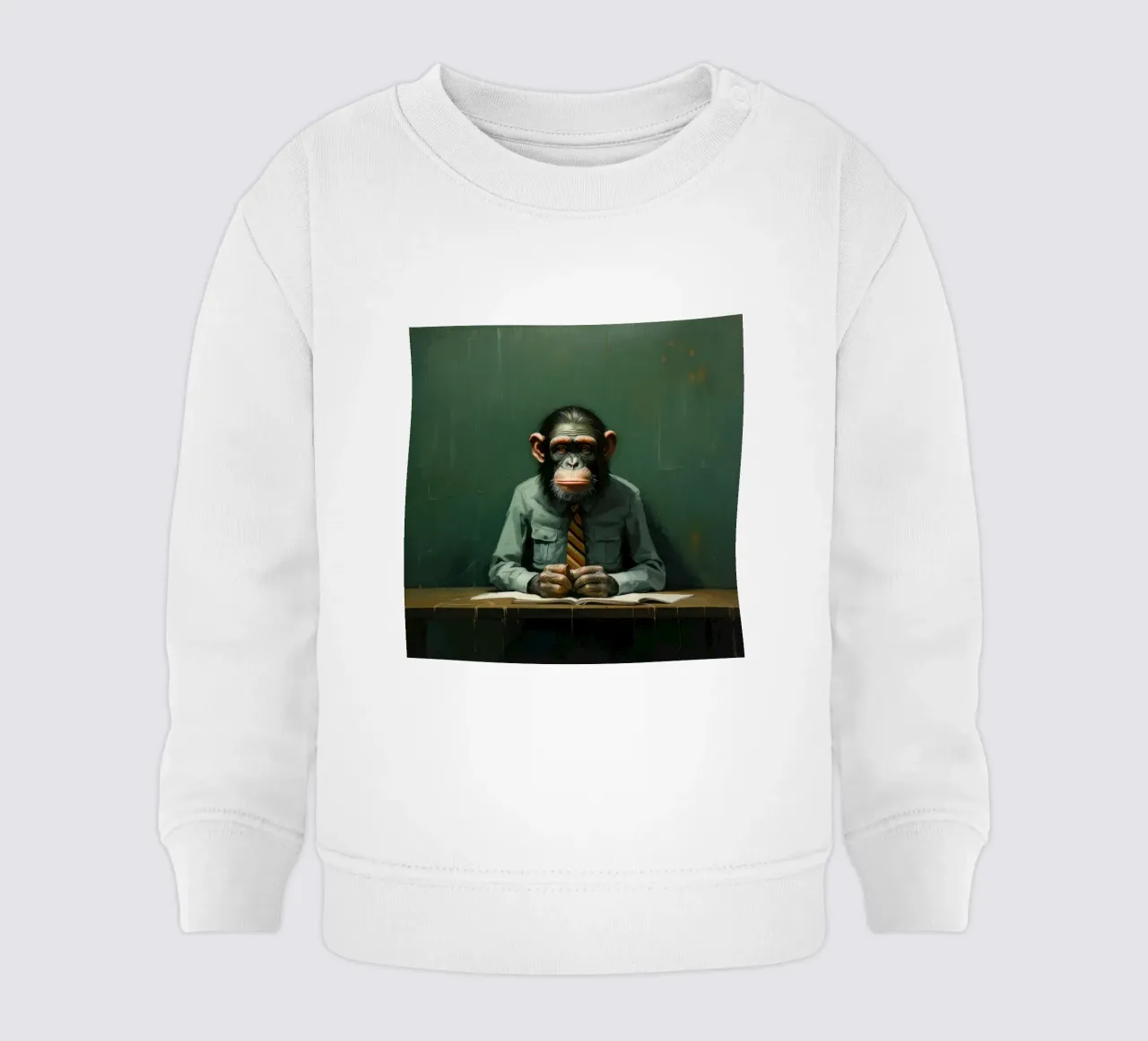 Scimpanzé minimo 2 felpa neonato da Minimal Animal Art