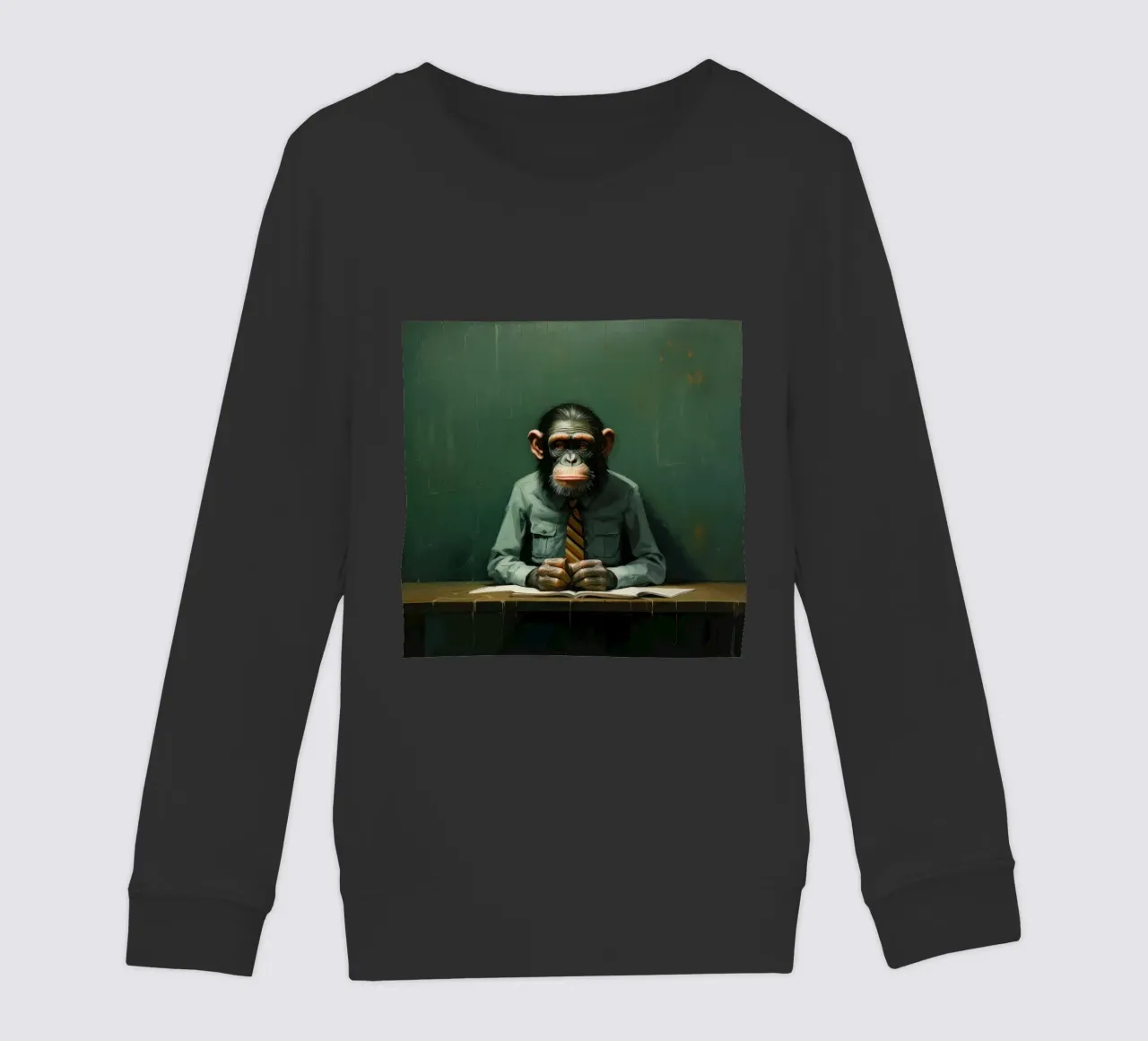 Scimpanzé minimo 2 felpa bambino da Minimal Animal Art