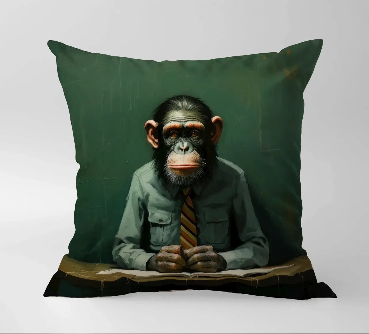 Scimpanzé minimo 2 cuscino da Minimal Animal Art
