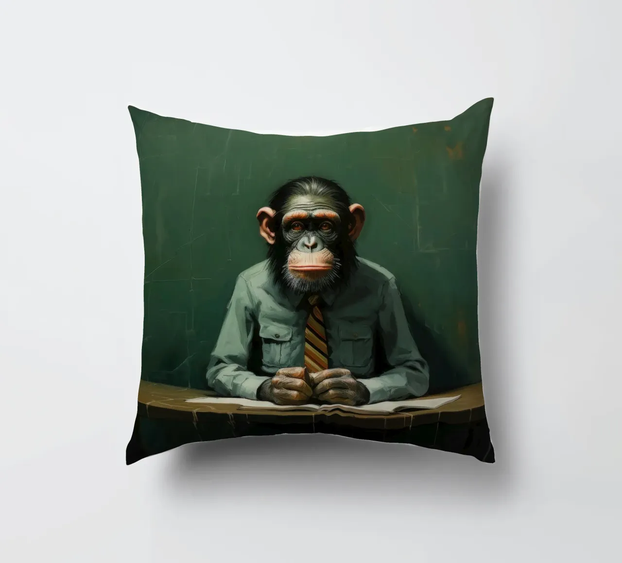 Scimpanzé minimo 2 cuscino da Minimal Animal Art