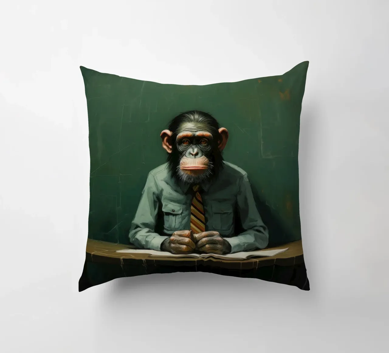 Scimpanzé minimo 2 cuscino da Minimal Animal Art