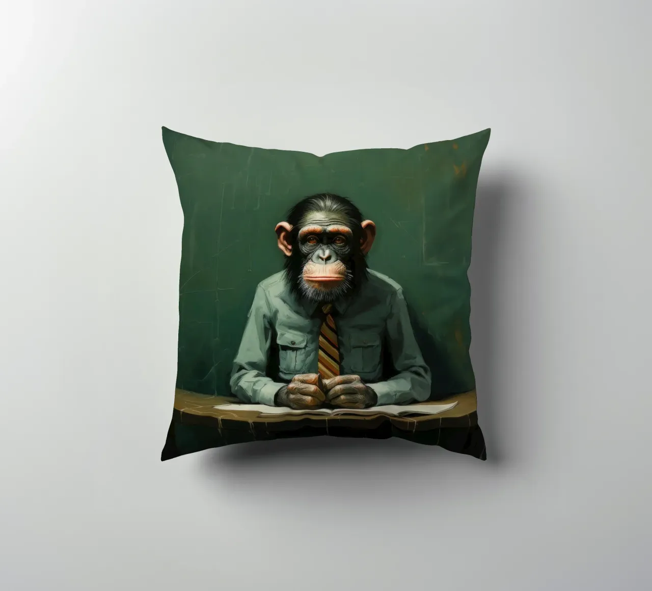 Scimpanzé minimo 2 cuscino da Minimal Animal Art