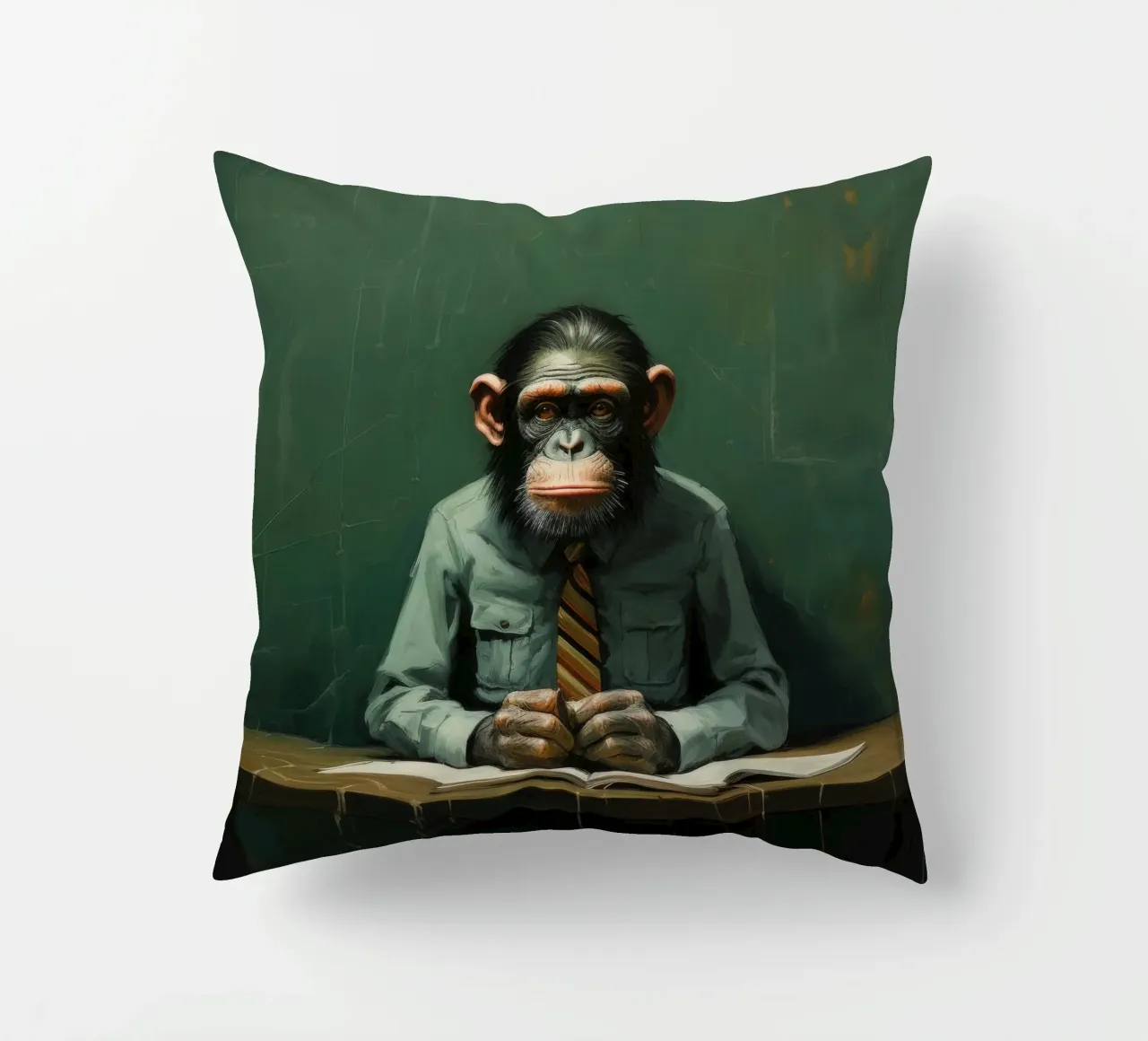 Scimpanzé minimo 2 cuscino da Minimal Animal Art