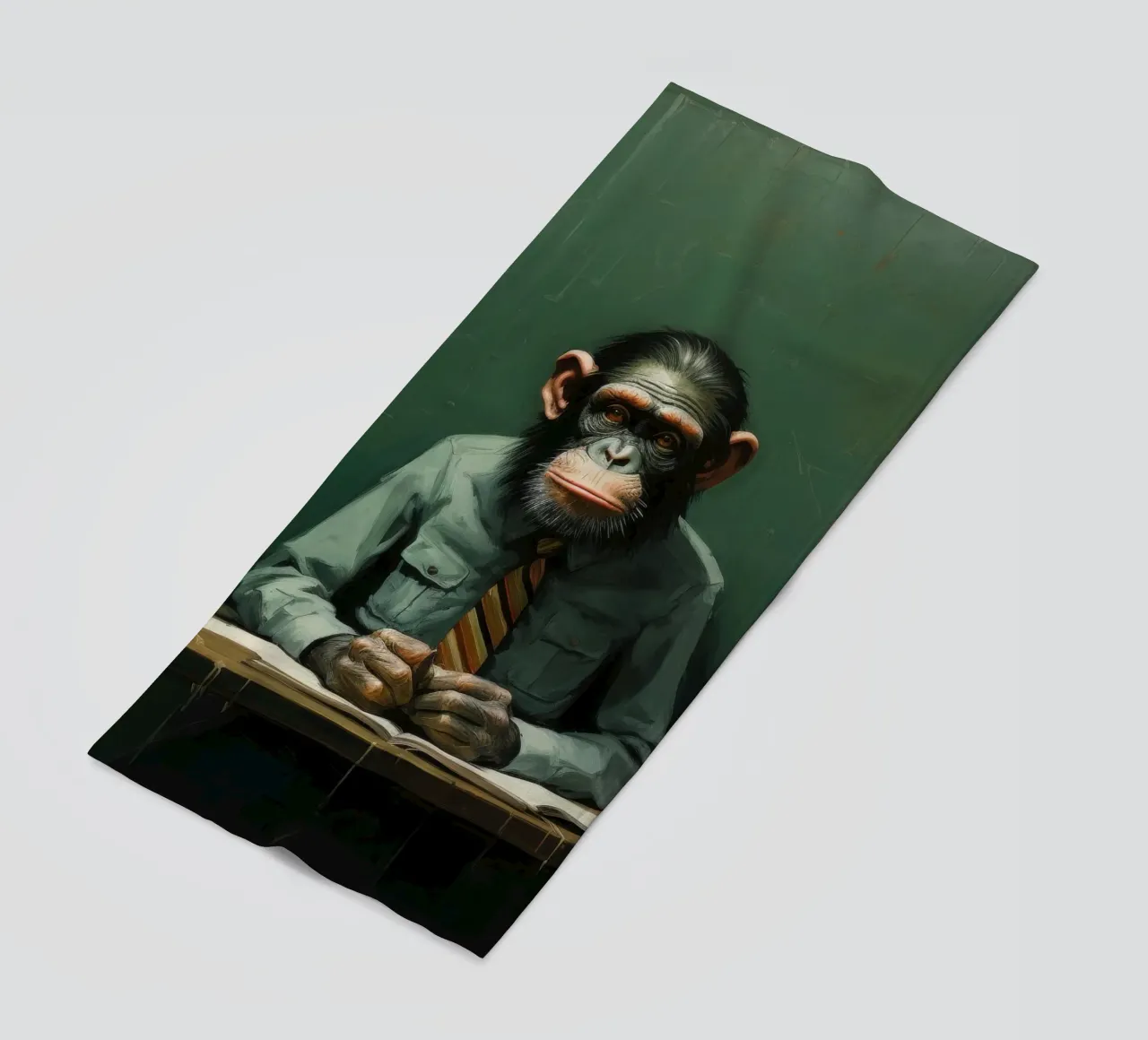 Scimpanzé minimo 2 telo mare da Minimal Animal Art