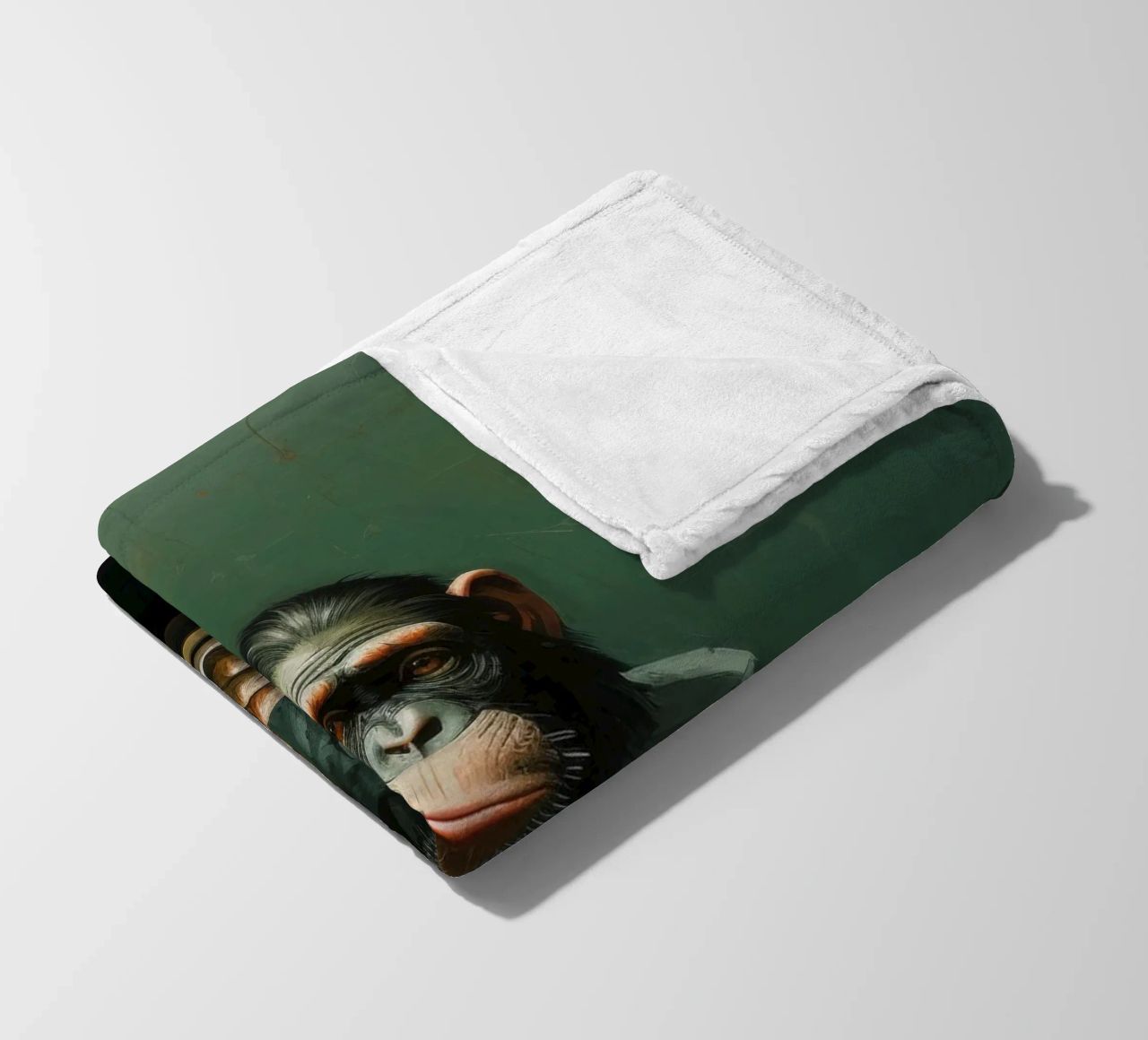 Scimpanzé minimo 2 coperta in pile da Minimal Animal Art