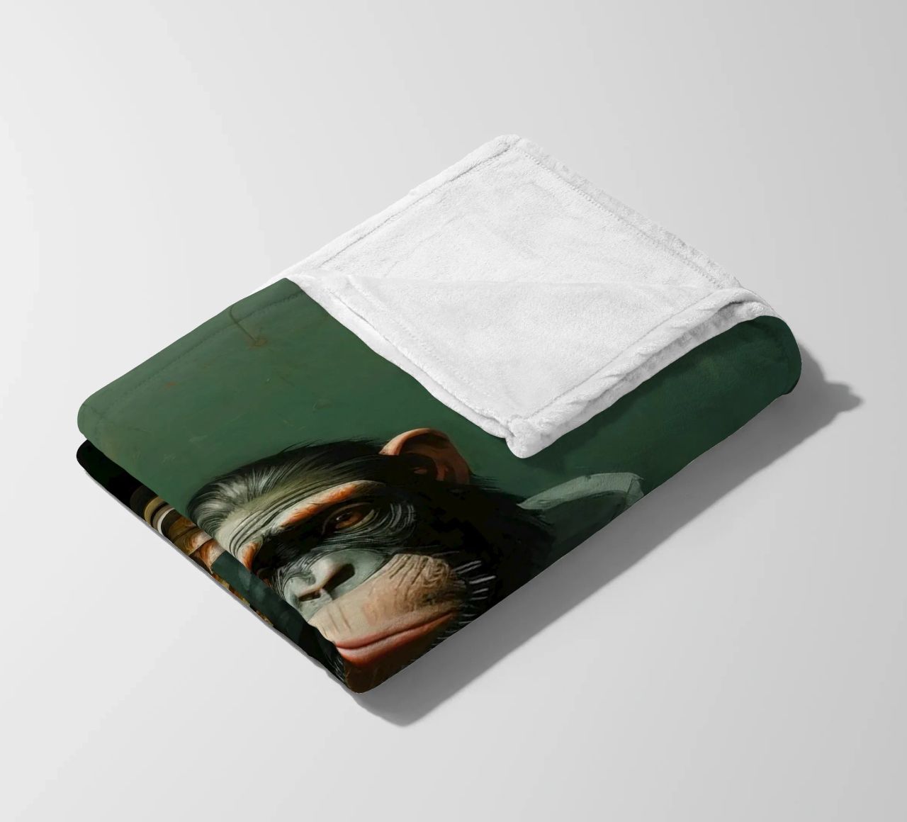 Scimpanzé minimo 2 coperta in pile da Minimal Animal Art