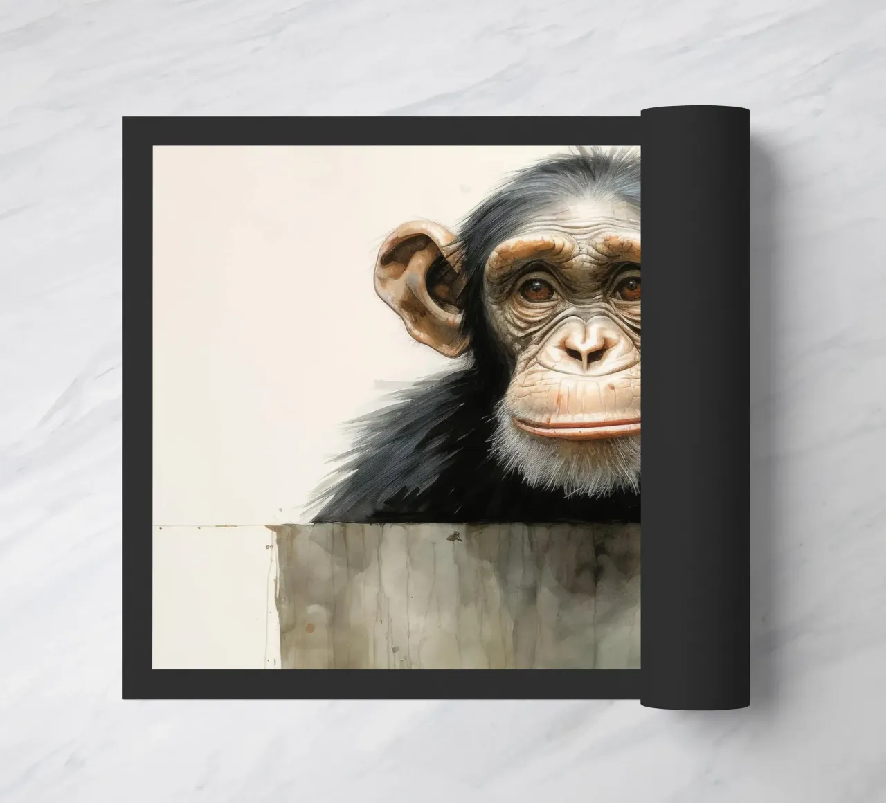 Scimpanzé minimo 3 zerbino da Minimal Animal Art