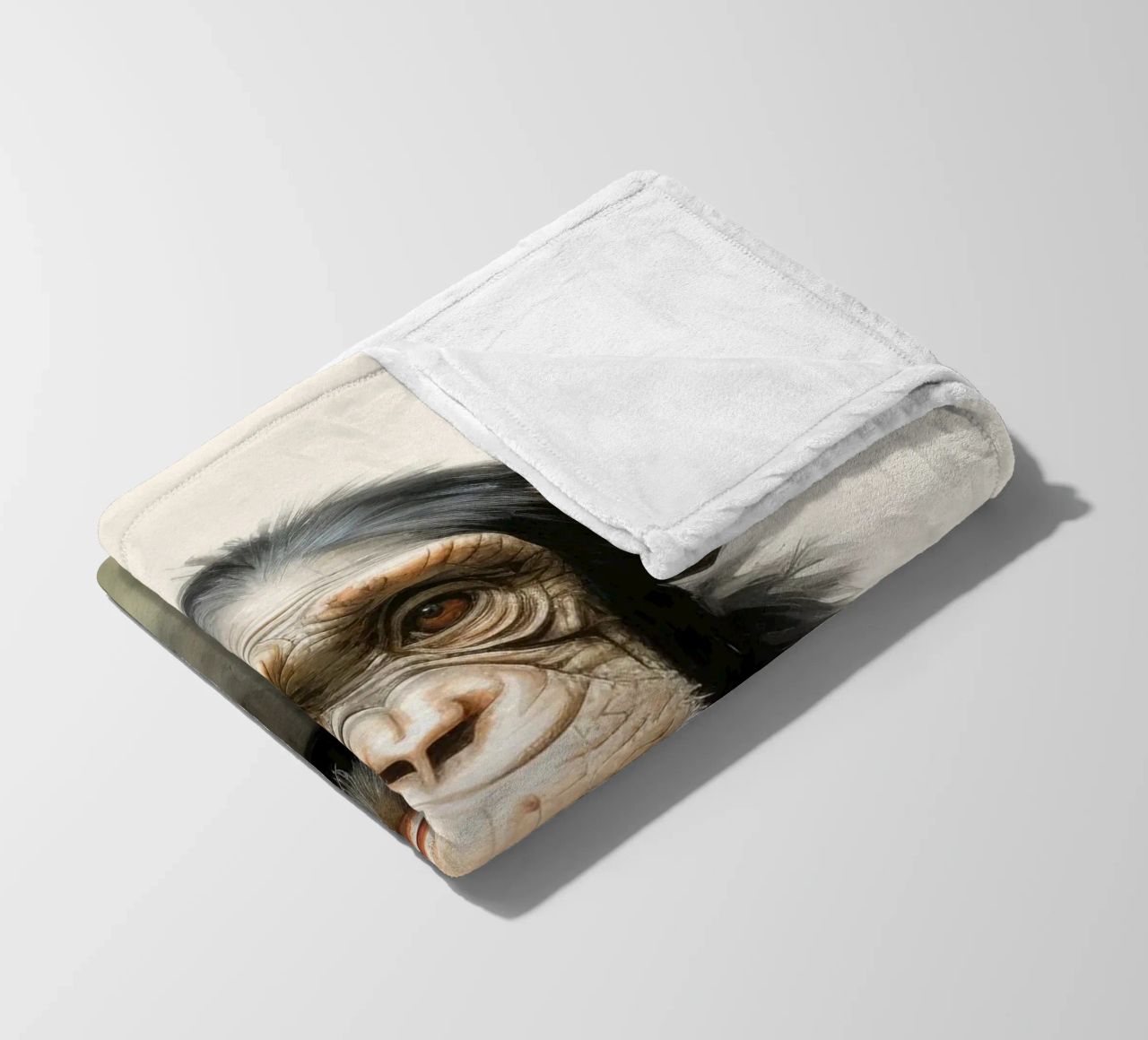 Scimpanzé minimo 3 coperta in pile da Minimal Animal Art