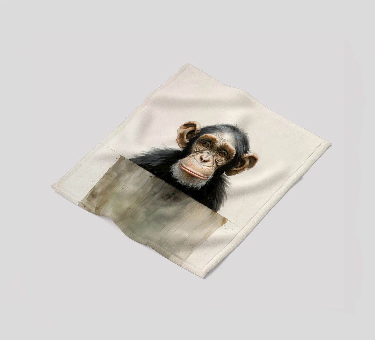 Scimpanzé minimo 3 coperta in pile da Minimal Animal Art