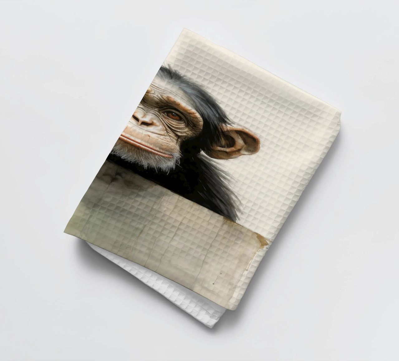Scimpanzé minimo 3 canovaccio da cucina da Minimal Animal Art