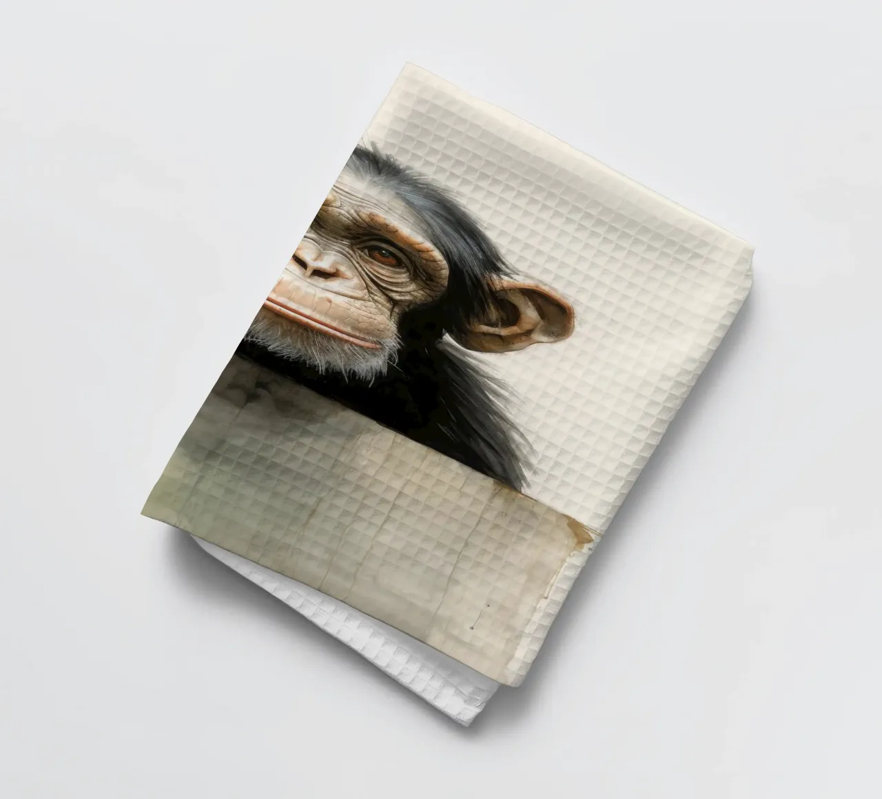 Scimpanzé minimo 3 canovaccio da cucina da Minimal Animal Art