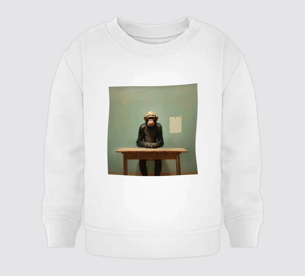 Scimpanzé minimo 4 felpa neonato da Minimal Animal Art