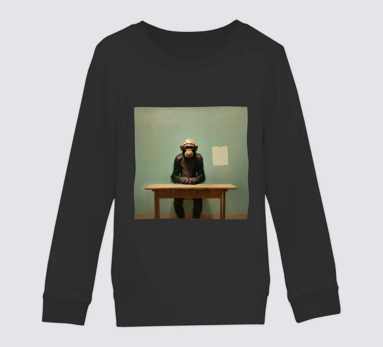 Scimpanzé minimo 4 felpa bambino da Minimal Animal Art