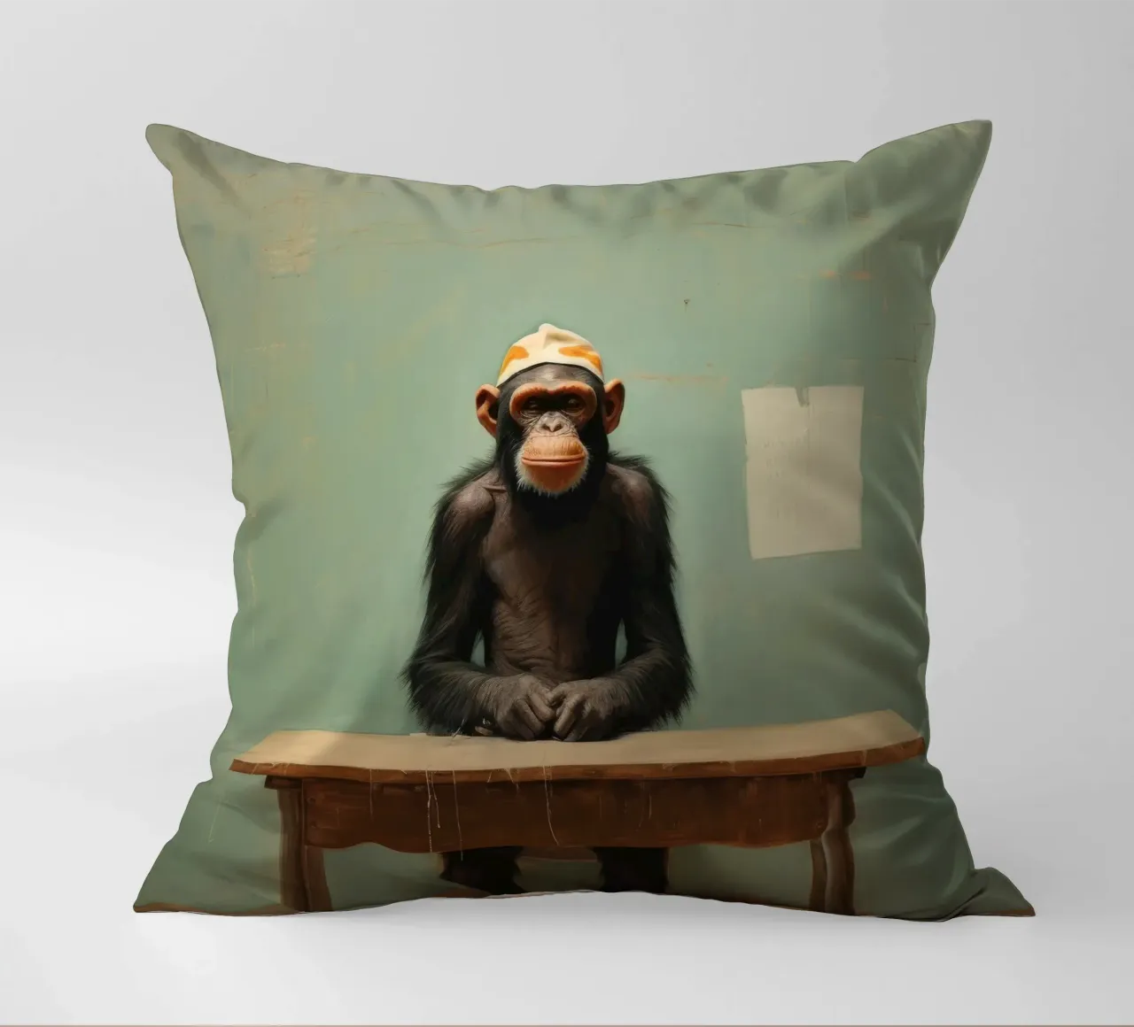 Scimpanzé minimo 4 cuscino da Minimal Animal Art