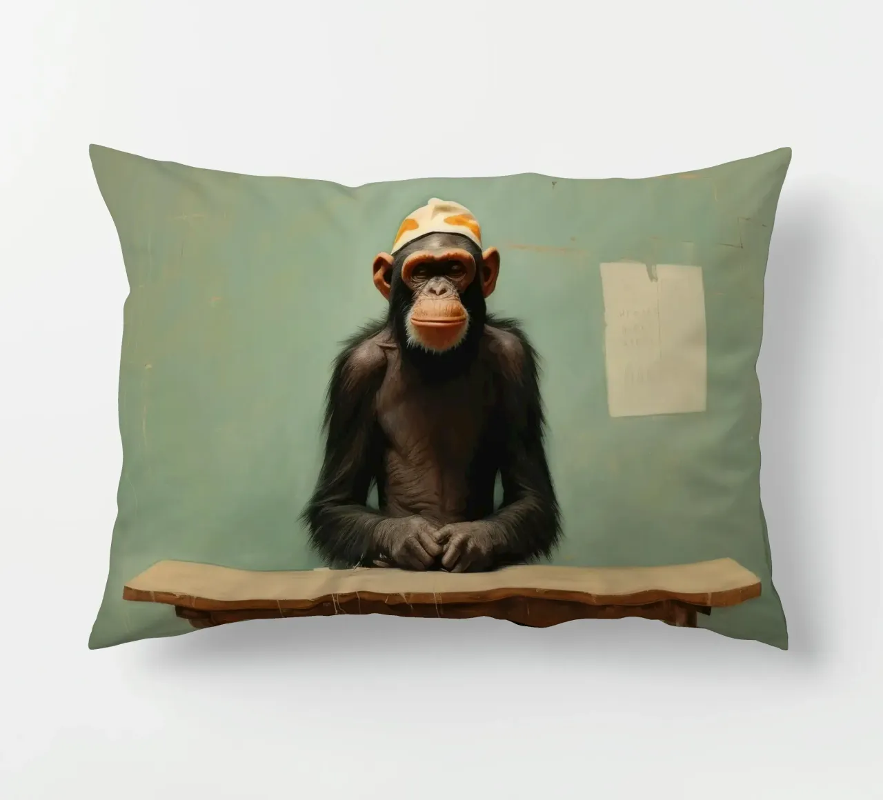 Scimpanzé minimo 4 cuscino da Minimal Animal Art