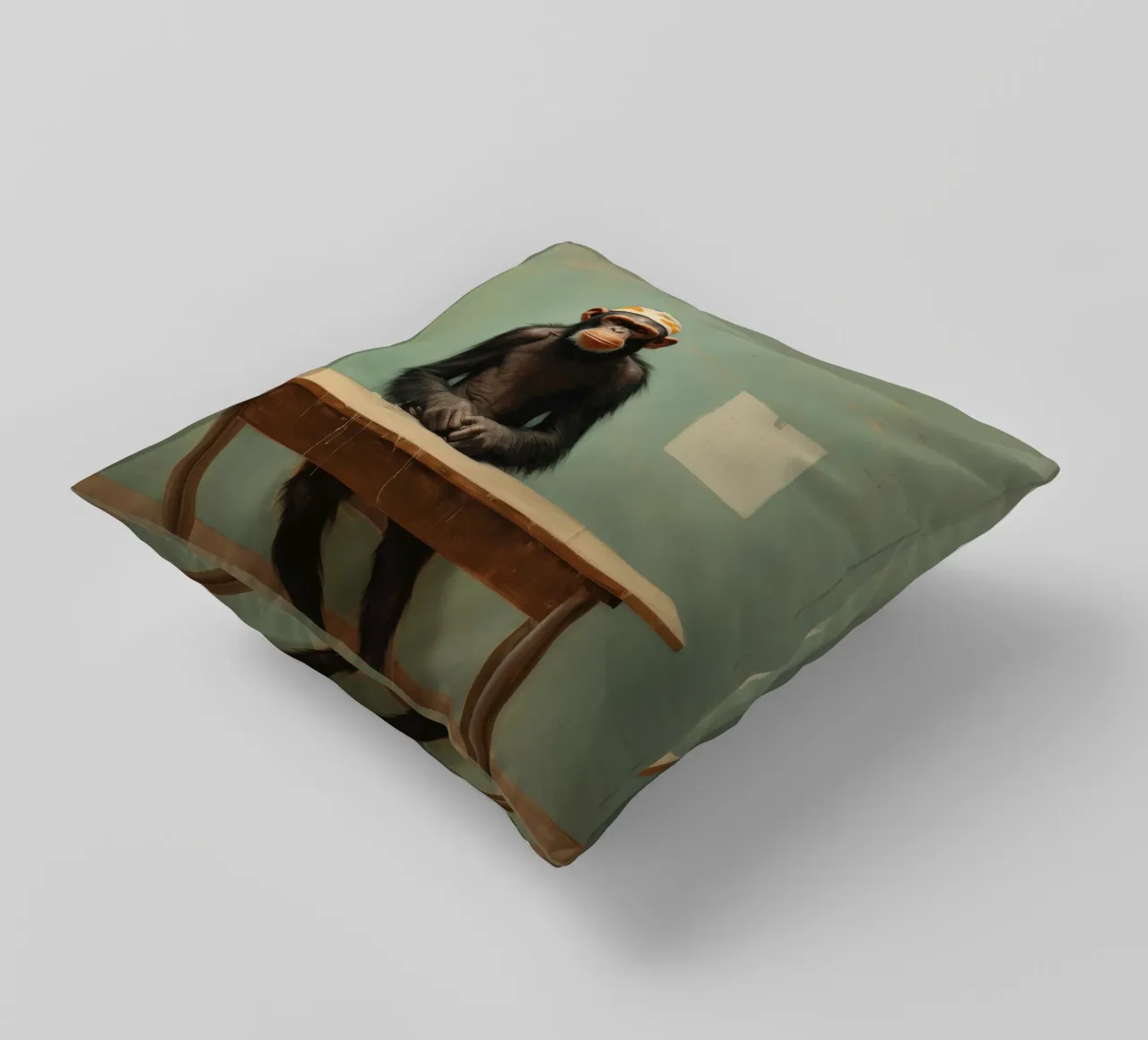 Scimpanzé minimo 4 cuscino da Minimal Animal Art