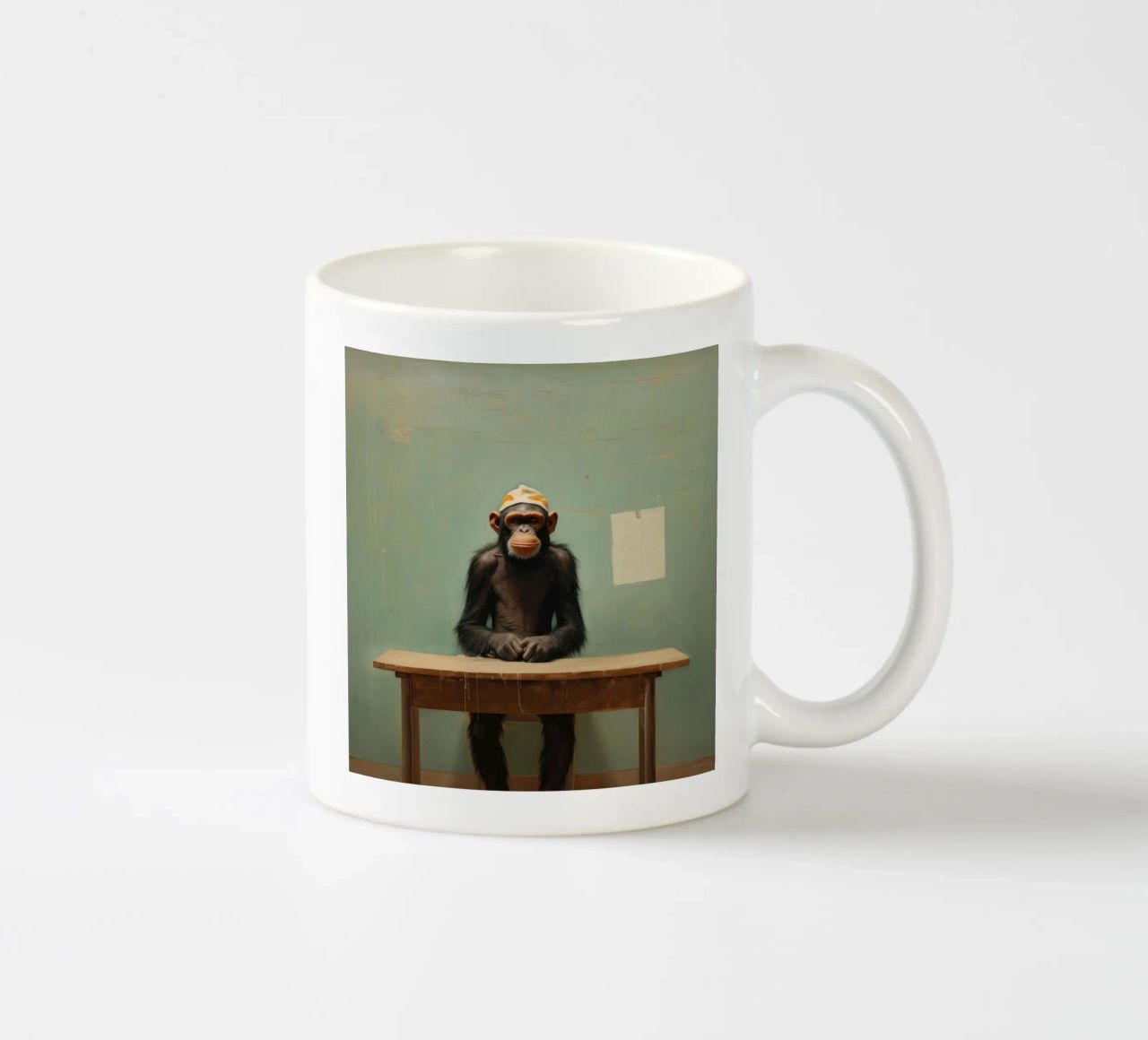 Scimpanzé minimo 4 tazza in ceramica da Minimal Animal Art