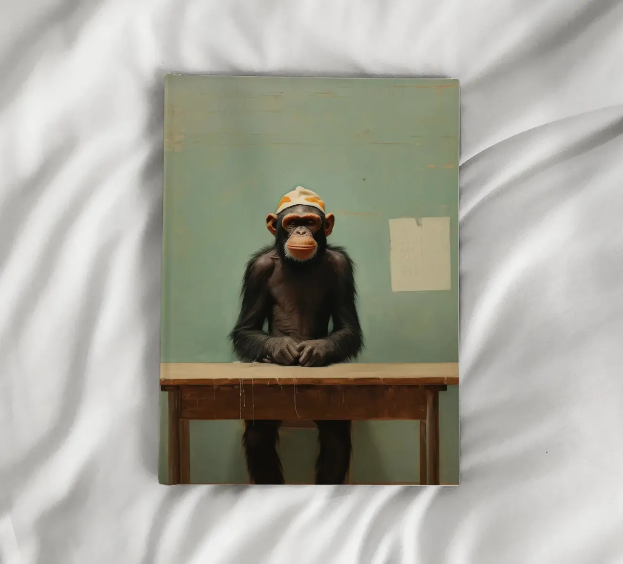 Minimal Chimpanzee 4 notebook by Minimal Animal Art