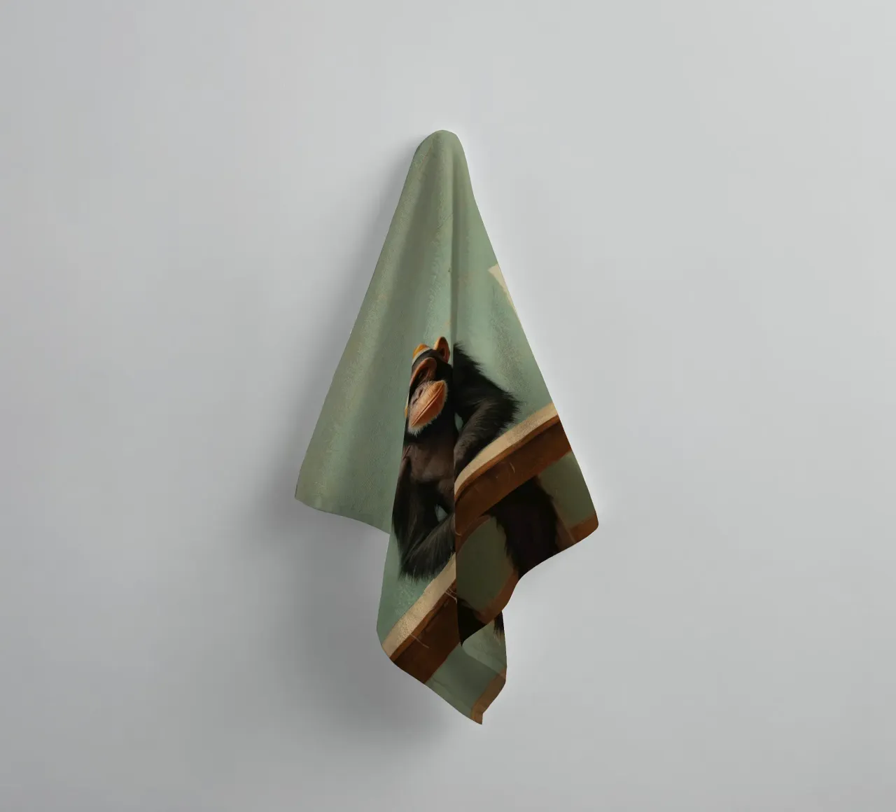 Scimpanzé minimo 4 asciugamano da bagno da Minimal Animal Art