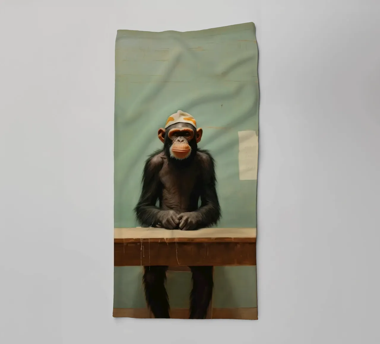 Scimpanzé minimo 4 asciugamano da bagno da Minimal Animal Art