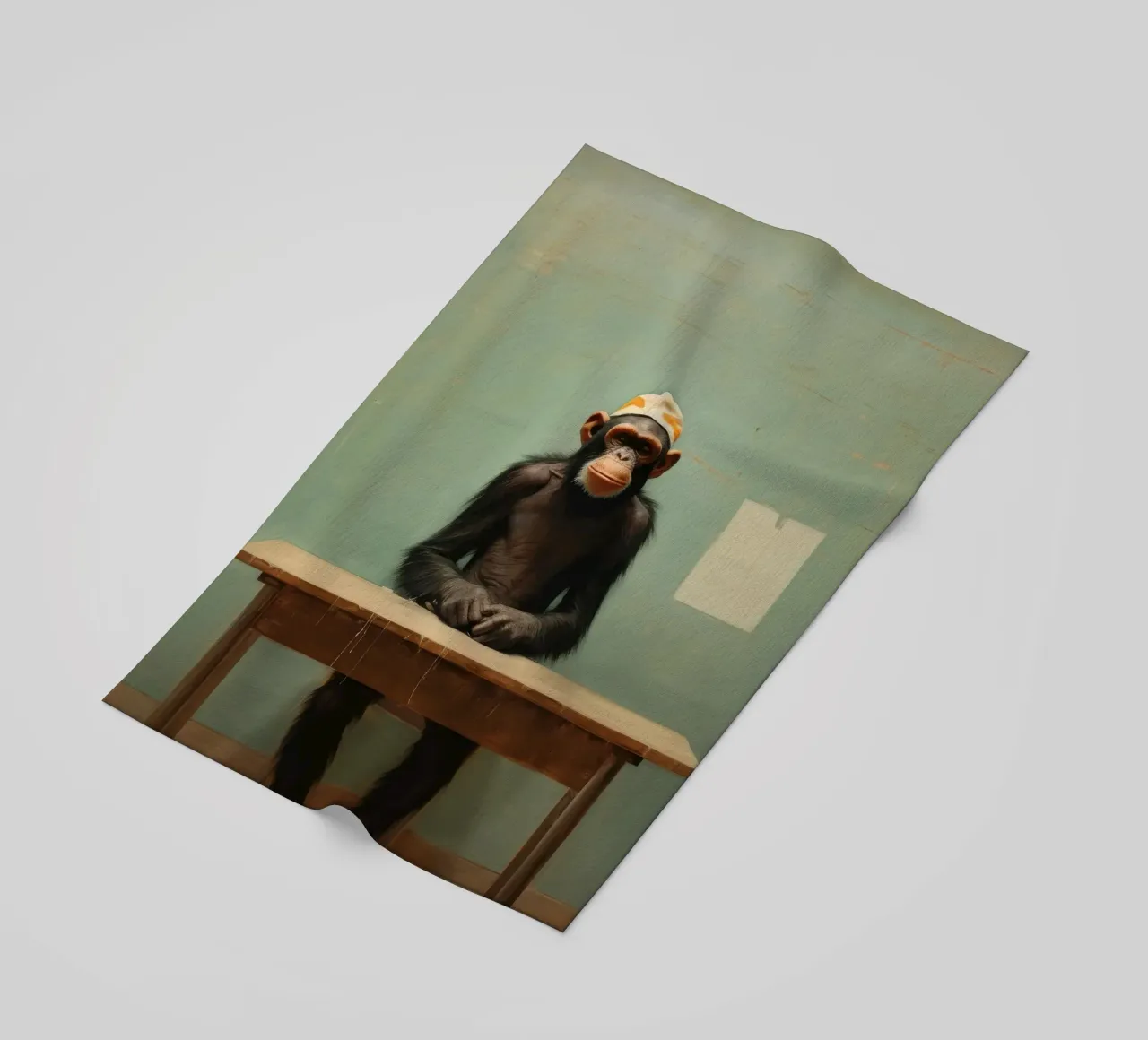 Chimpancé mínimo 4 toalla de playa de Minimal Animal Art