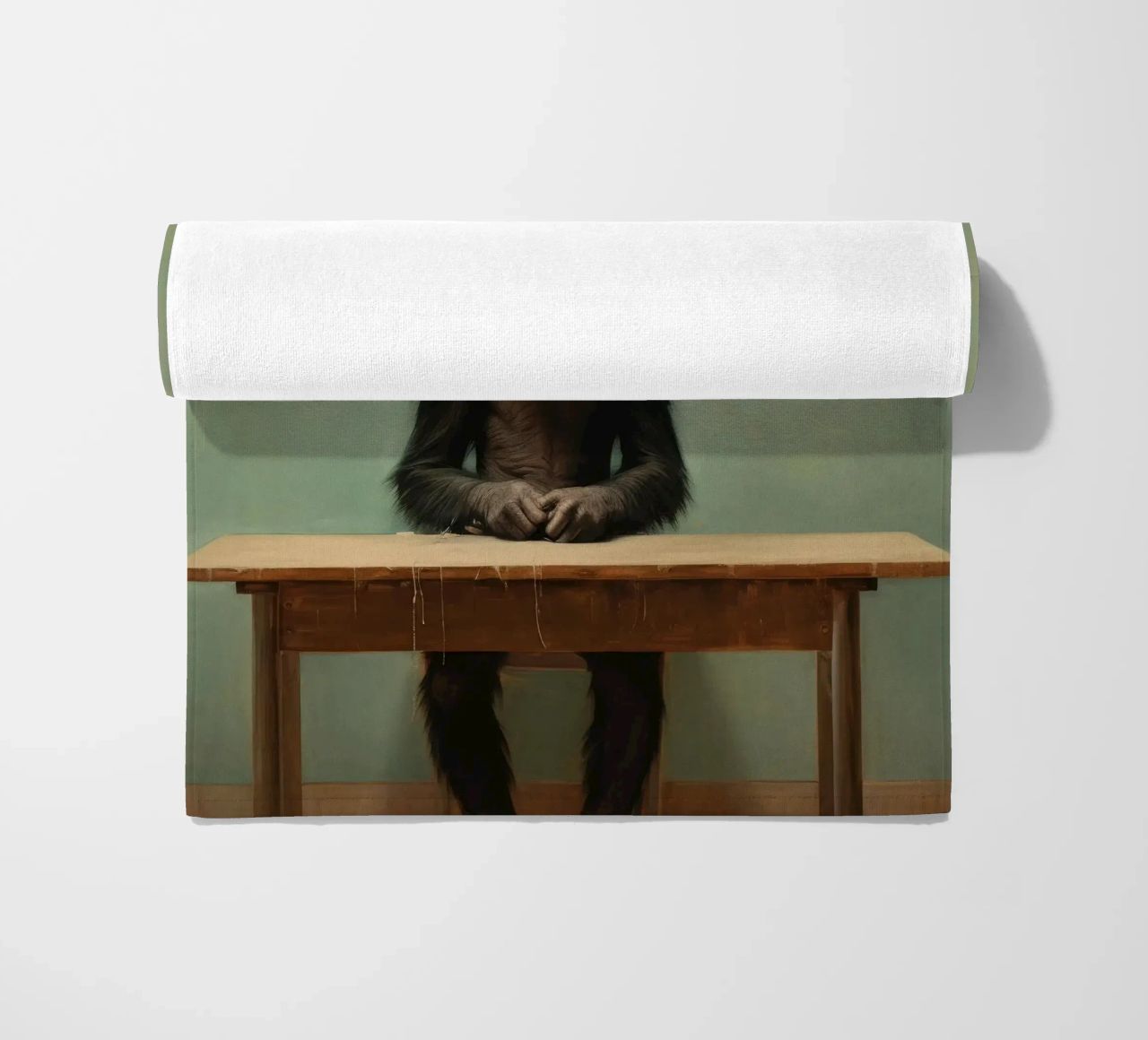 Scimpanzé minimo 4 telo mare da Minimal Animal Art