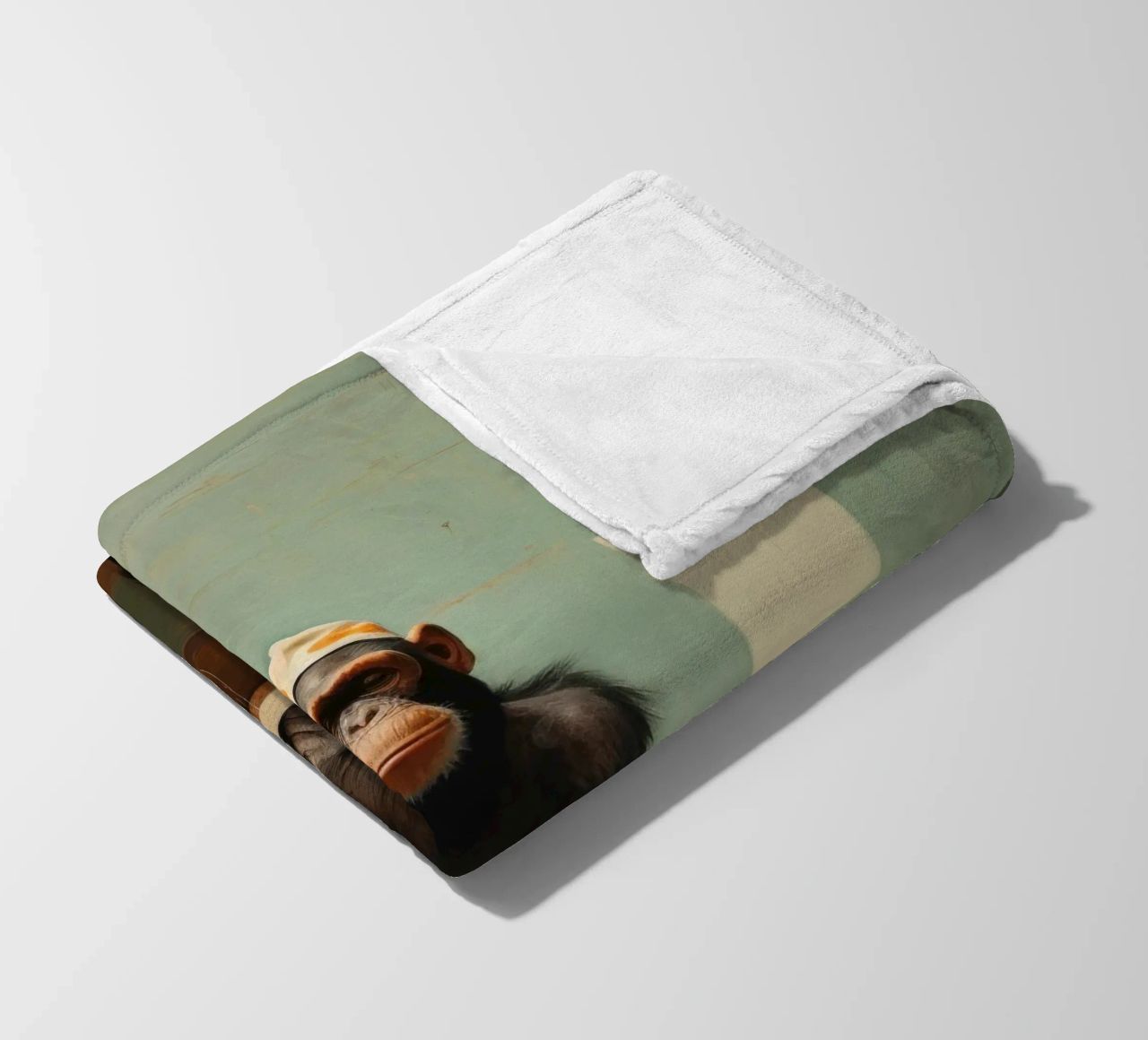 Scimpanzé minimo 4 coperta in pile da Minimal Animal Art