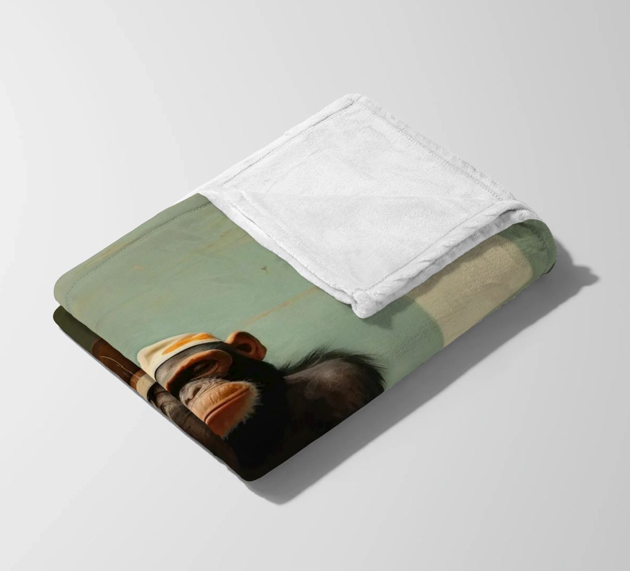 Scimpanzé minimo 4 coperta in pile da Minimal Animal Art