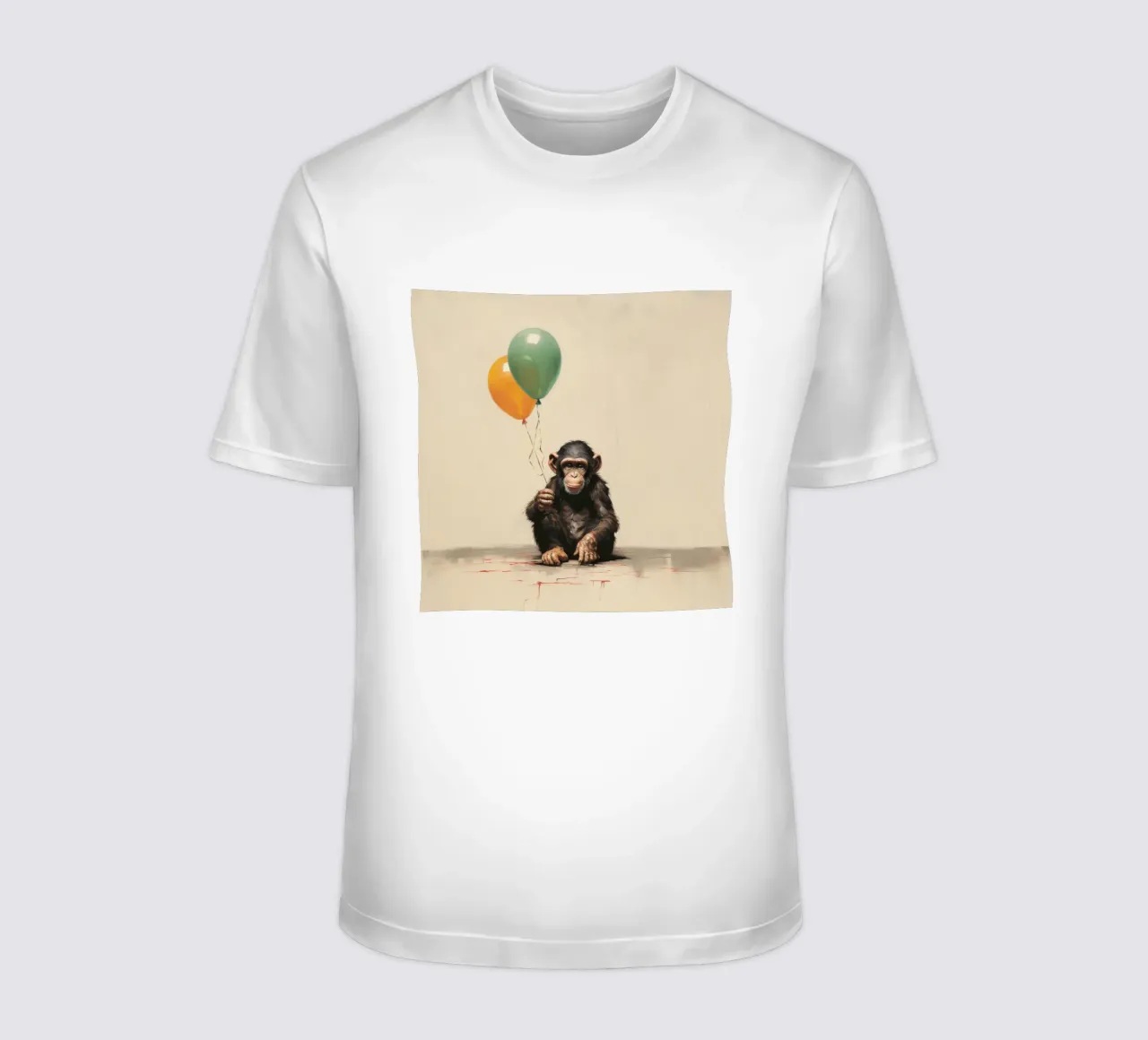 Scimpanzé minimo 1 t-shirt da Minimal Animal Art
