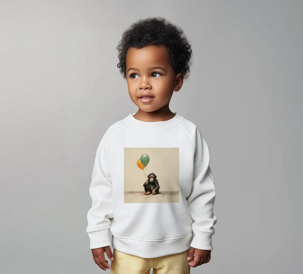 Scimpanzé minimo 1 felpa neonato da Minimal Animal Art