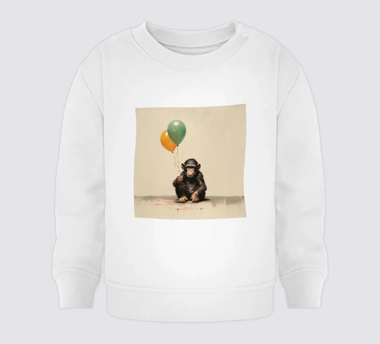Scimpanzé minimo 1 felpa neonato da Minimal Animal Art