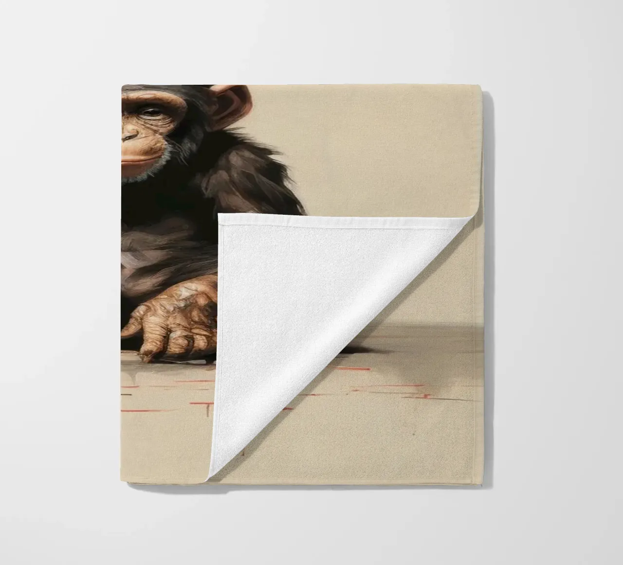 Scimpanzé minimo 1 telo mare da Minimal Animal Art