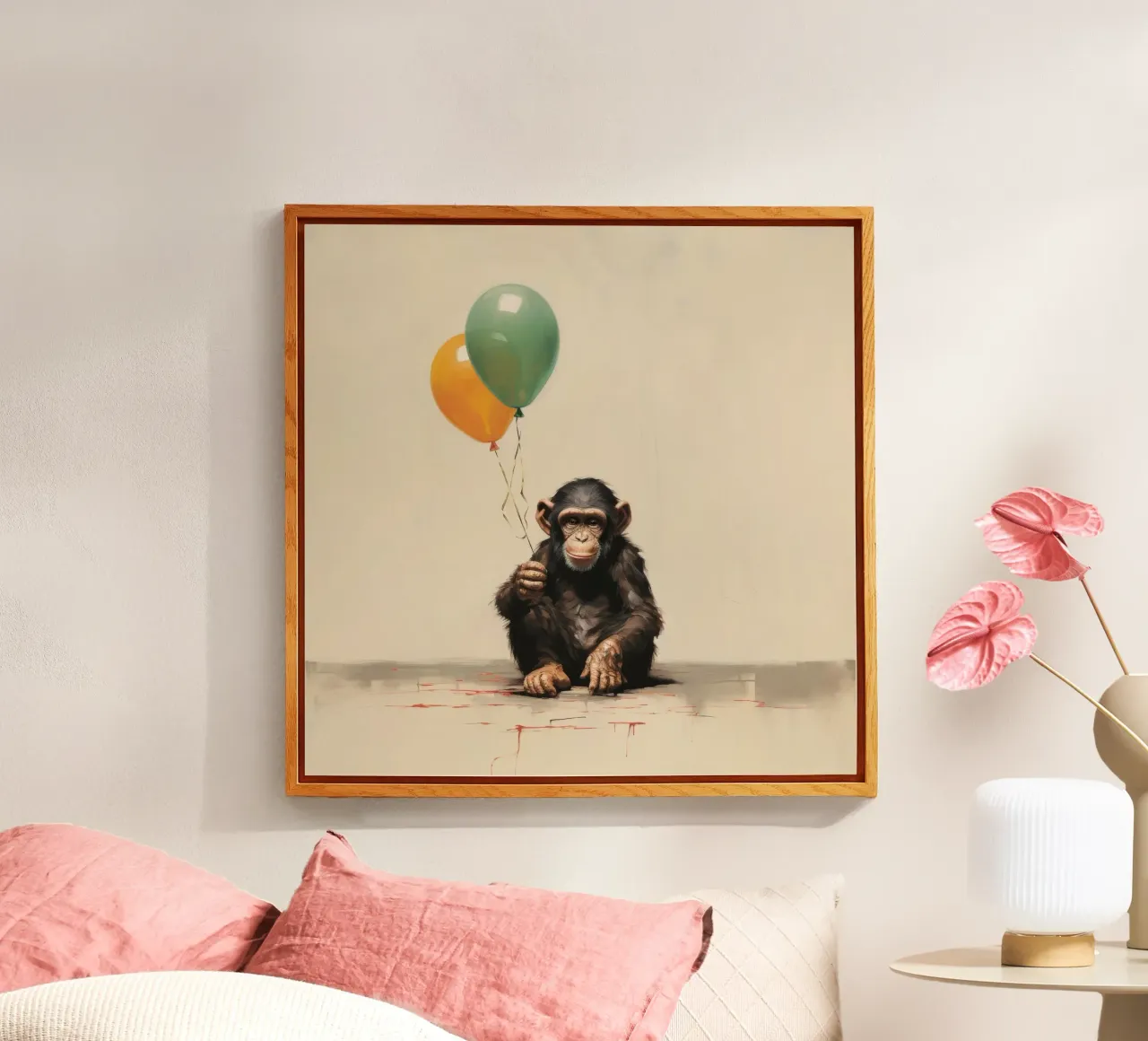 Scimpanzé minimo 1 plexiglass da Minimal Animal Art