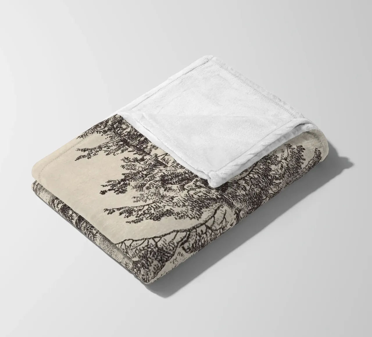 Tree Sketch - Hemlock forest coperta in pile da apoloprints