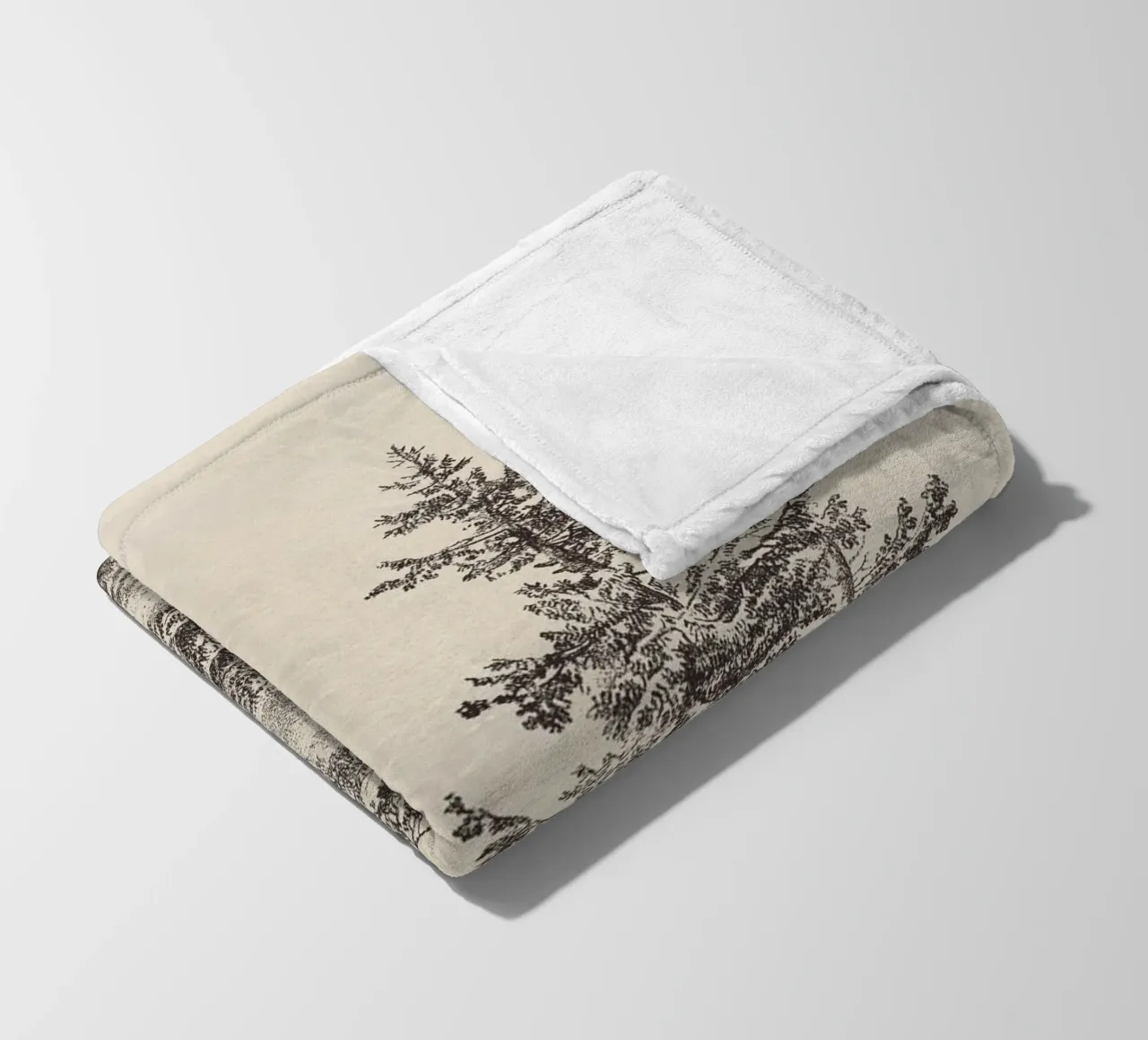 Tree Sketch - Hemlock forest coperta in pile da apoloprints