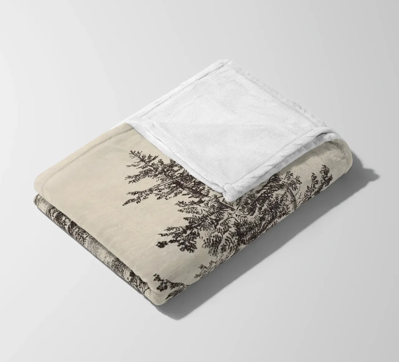 Tree Sketch - Hemlock forest coperta in pile da apoloprints