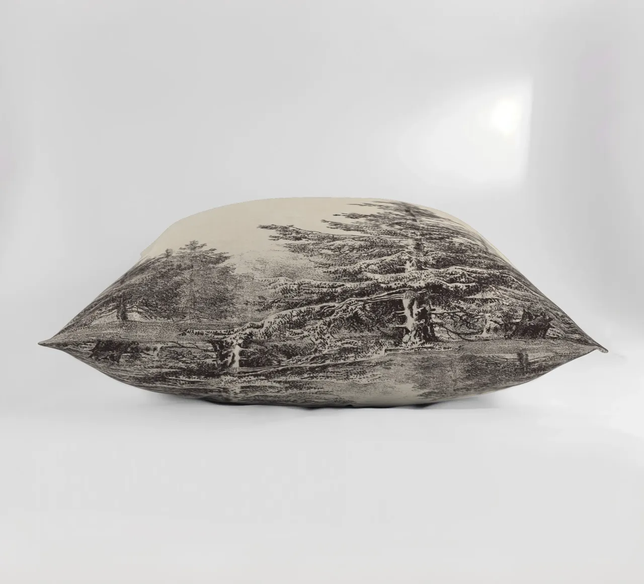 Tree Sketch - Hemlock forest cuscino da apoloprints