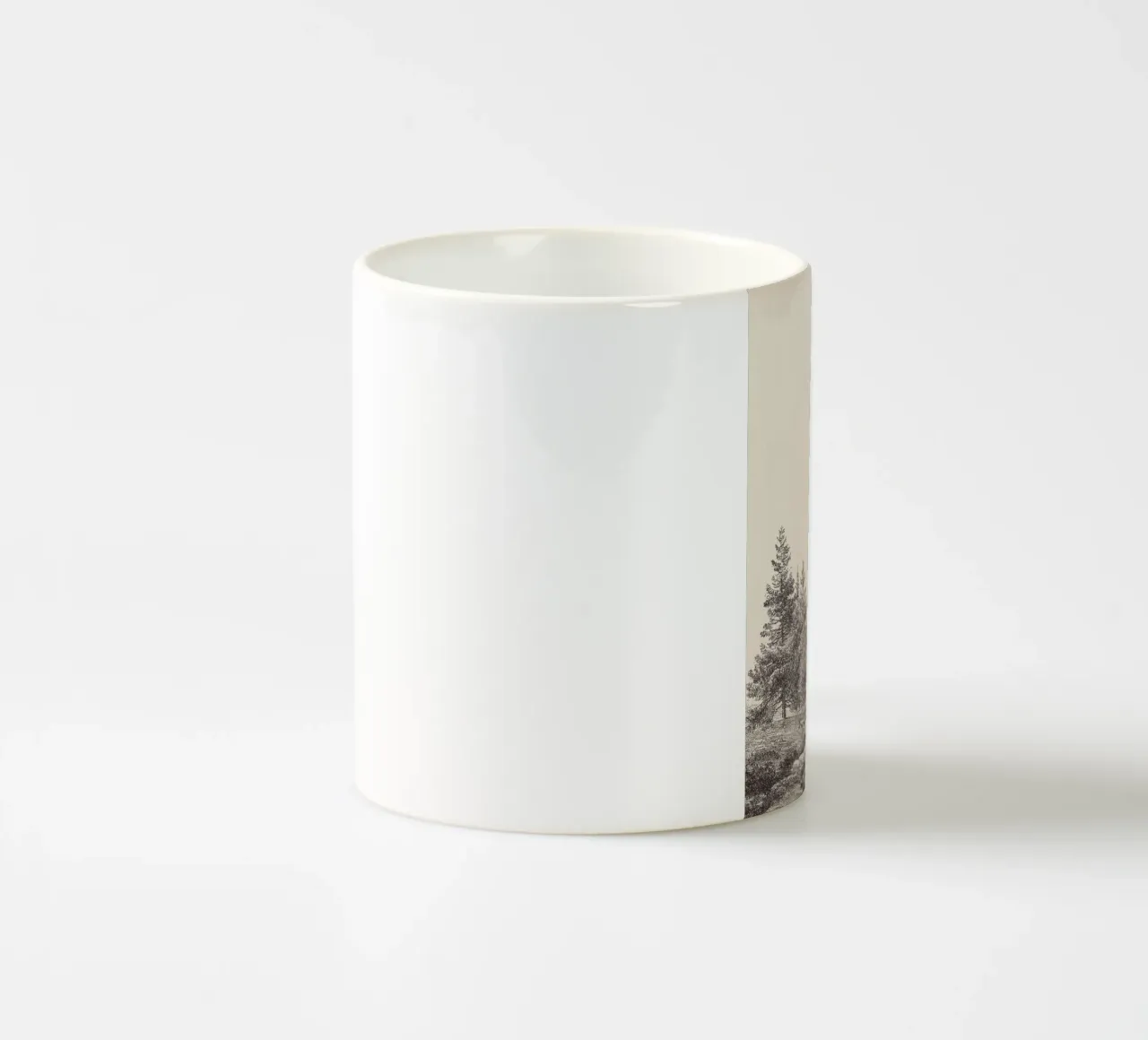 Tree Sketch - Hemlock forest tazza in ceramica da apoloprints
