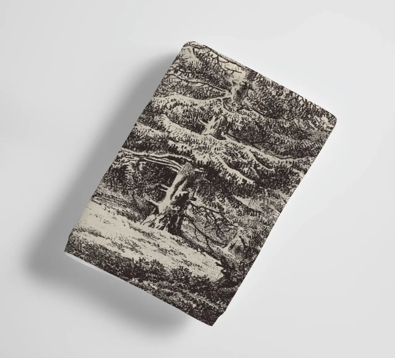Tree Sketch - Hemlock forest serviette de bain de apoloprints