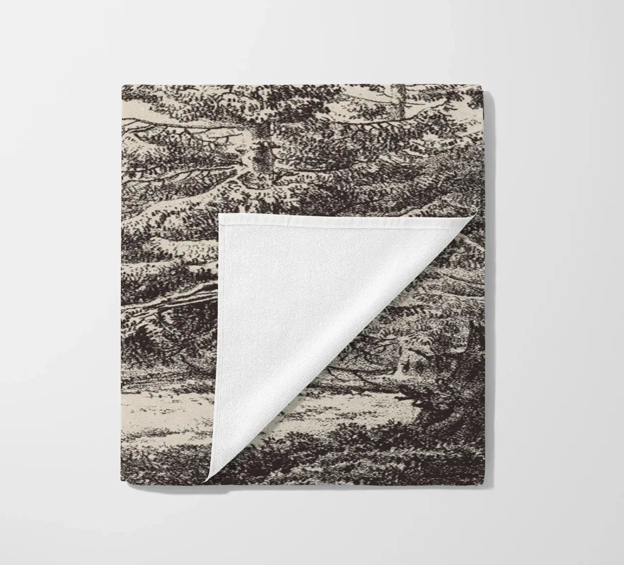 Tree Sketch - Hemlock forest telo mare da apoloprints
