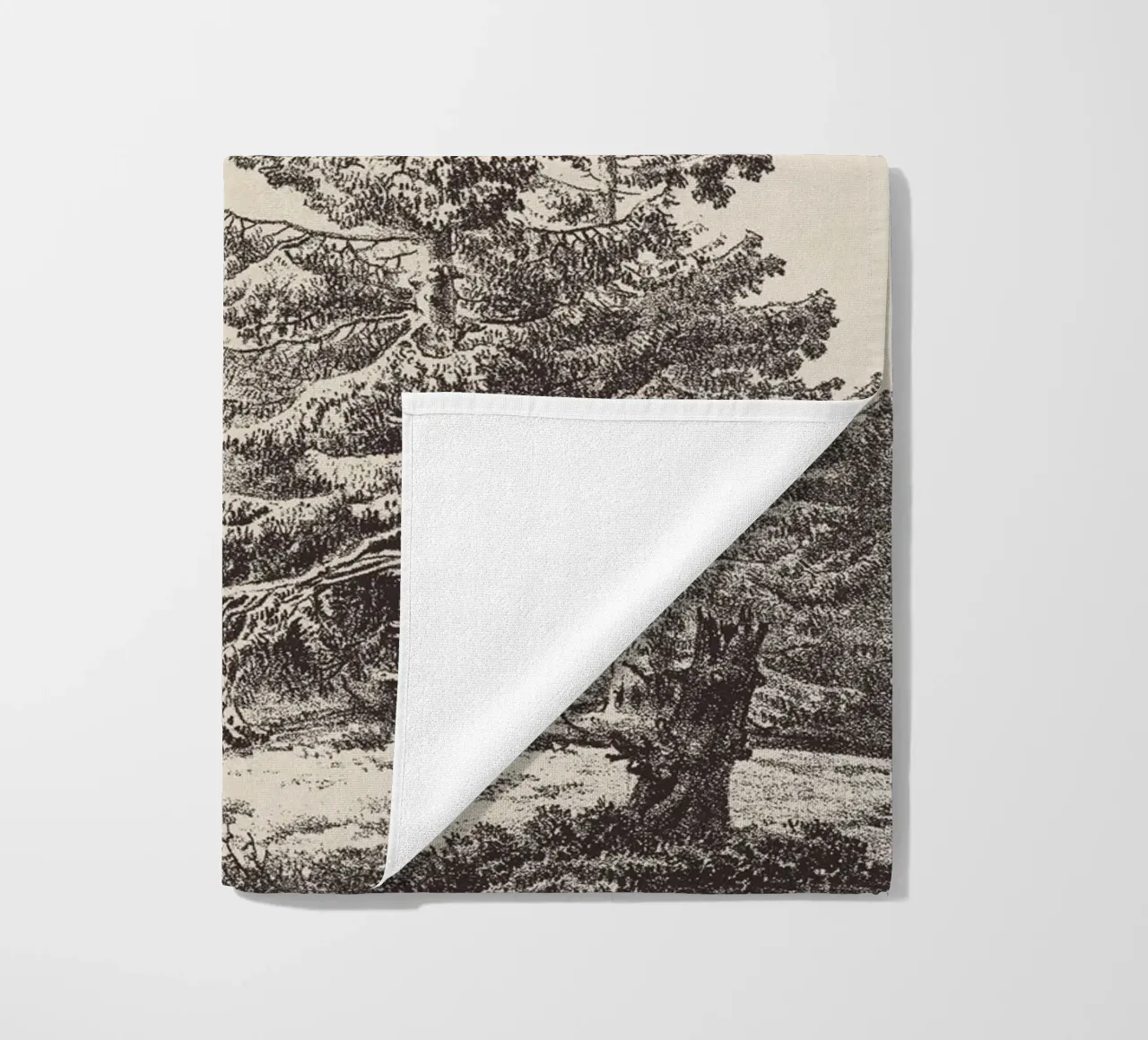Tree Sketch - Hemlock forest telo mare da apoloprints