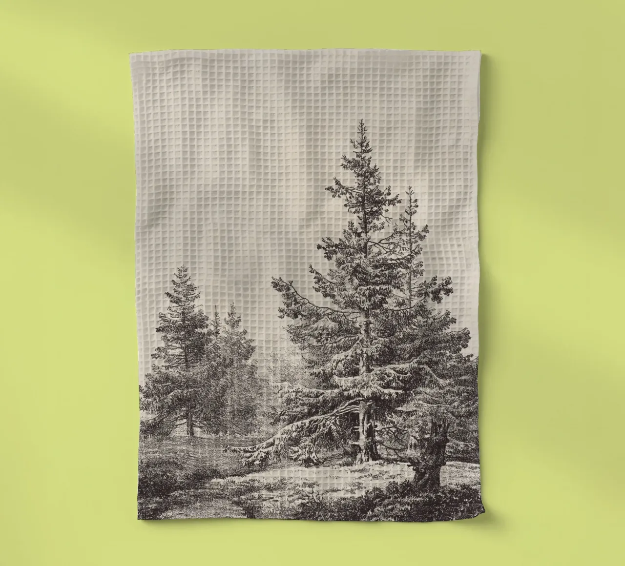 Tree Sketch - Hemlock forest torchon de apoloprints