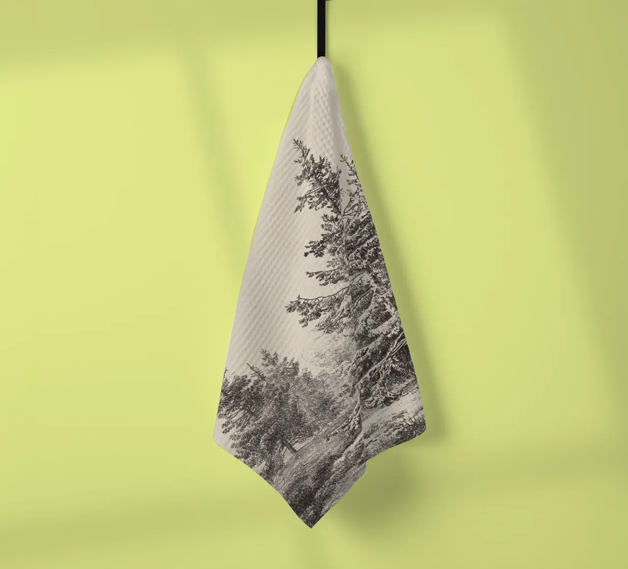 Tree Sketch - Hemlock forest torchon de apoloprints