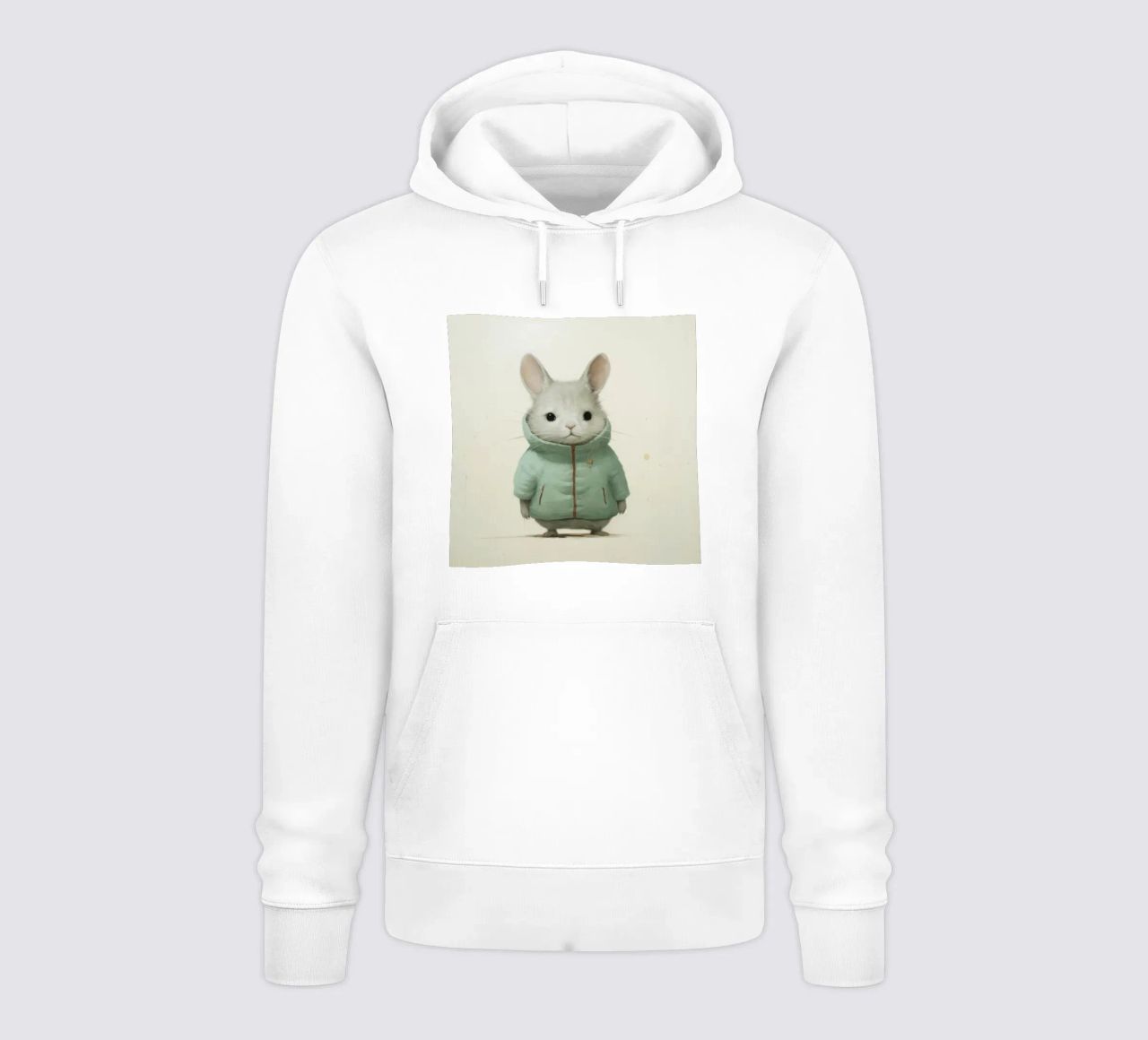 Cincillà minimo 2 felpa con cappuccio da Minimal Animal Art