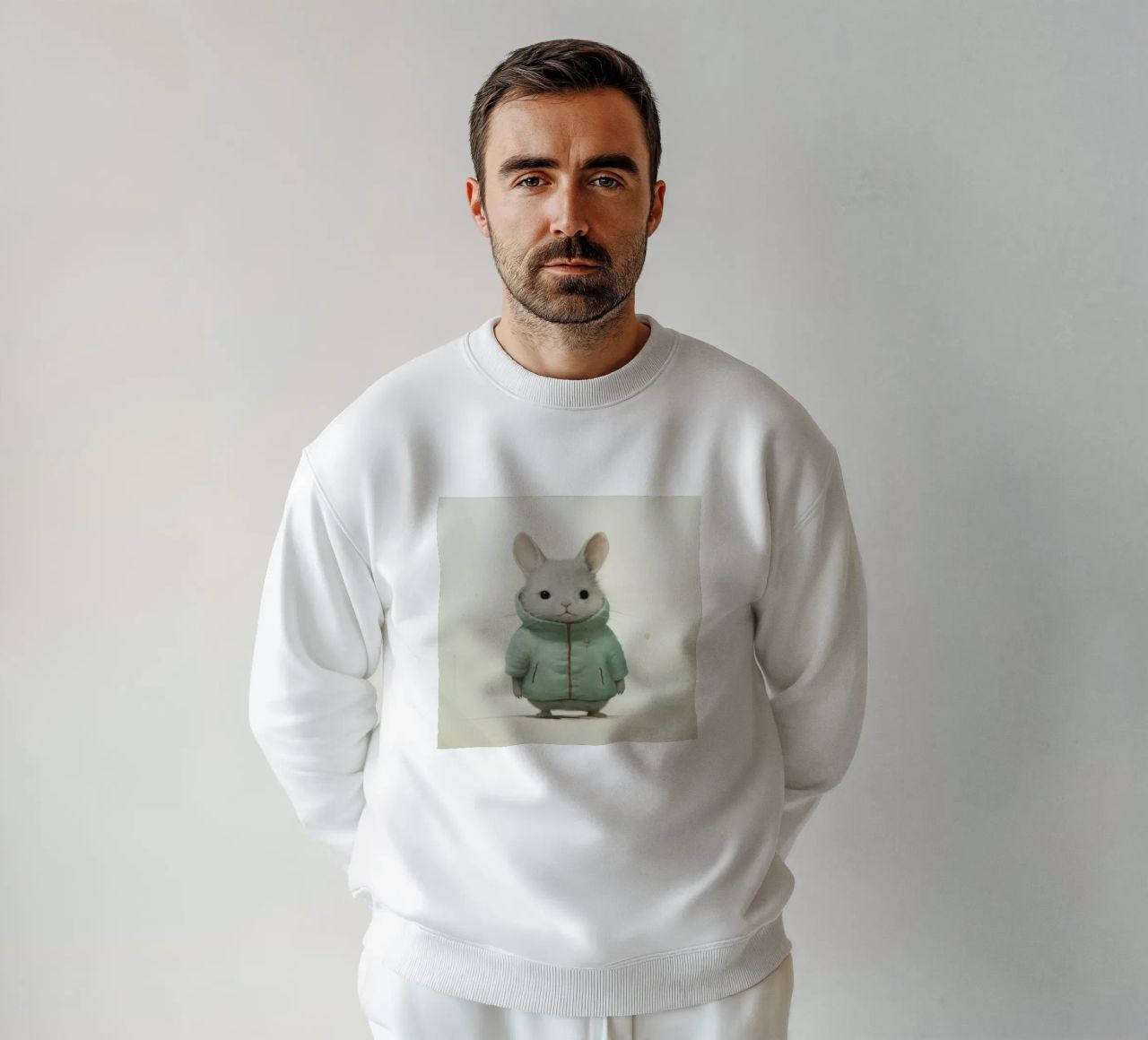 Cincillà minimo 2 felpa da Minimal Animal Art