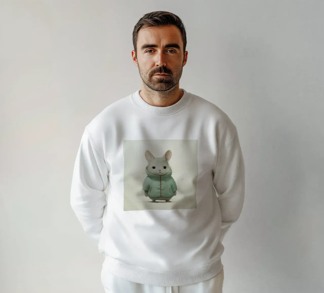 Cincillà minimo 2 felpa da Minimal Animal Art