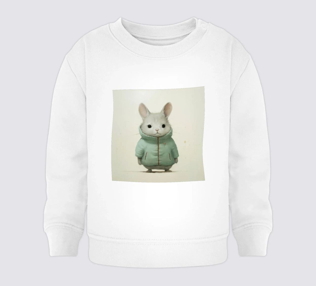 Cincillà minimo 2 felpa neonato da Minimal Animal Art